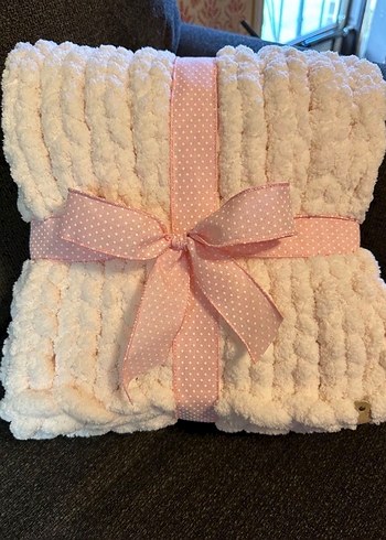 Mavi Örgü Çocuk Battaniyesi - Görsel 18