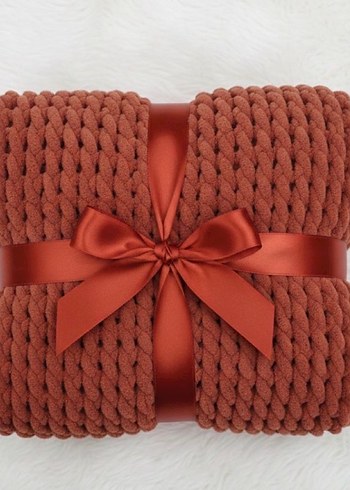 Mavi Örgü Çocuk Battaniyesi - Görsel 12