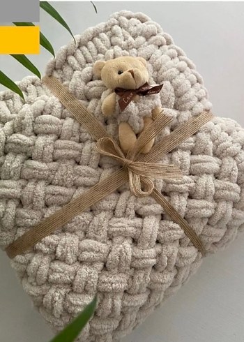 Mavi Örgü Çocuk Battaniyesi - Görsel 17