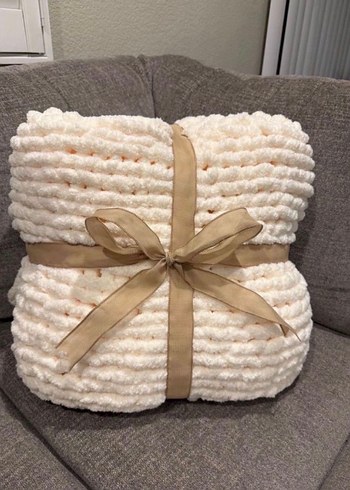 Mavi Örgü Çocuk Battaniyesi - Görsel 9