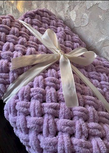 Mavi Örgü Çocuk Battaniyesi - Görsel 6