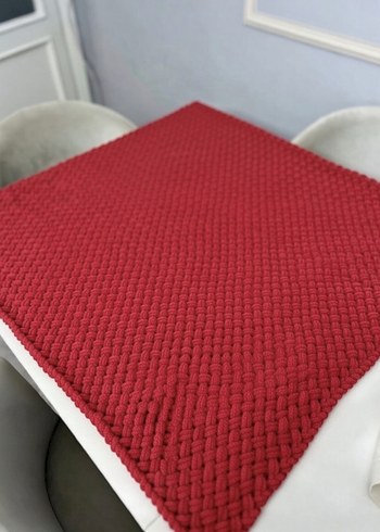 Bordo Örgü Çocuk Alize puffy Battaniyesi - Görsel 2