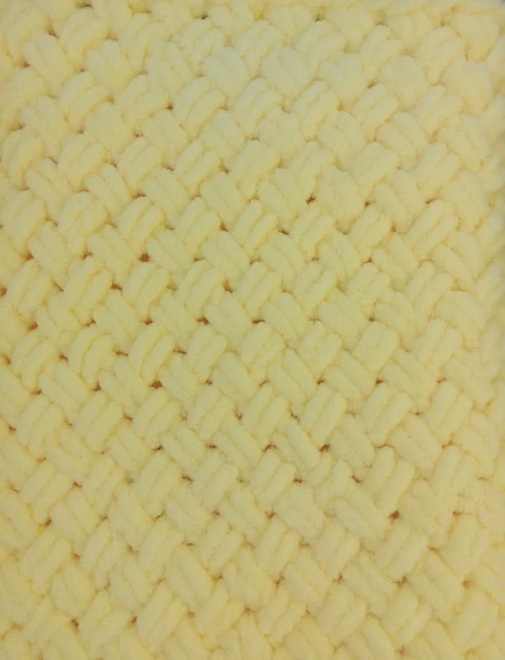 Sarı Örgü Çocuk Battaniyesi - Görsel 3