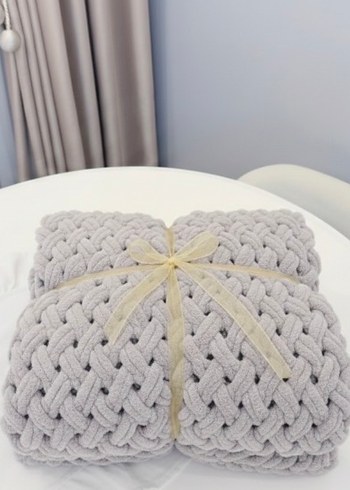 Gümüş Örgü Çocuk Battaniyesi - Görsel 3