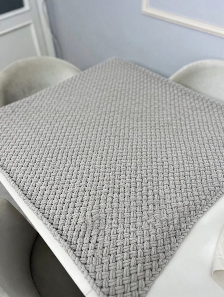 Gümüş Örgü Çocuk Battaniyesi - Görsel 4