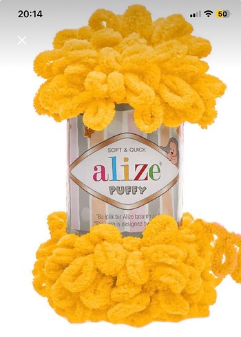 Parlak Sarı Örgü Çocuk Battaniyesi - Görsel 3