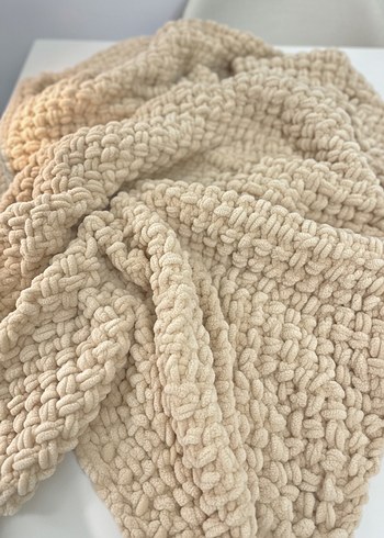 Bej Örgü Çocuk Battaniyesi - Görsel 2