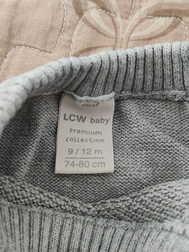 Gri Örgü Bebek Erkek Takım - Görsel 5