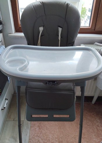 Gri Bebek Mama Sandalyesi