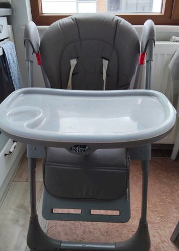 Gri Bebek Mama Sandalyesi - Görsel 3