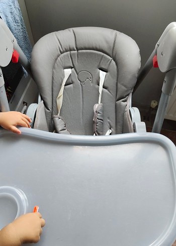 Gri Bebek Mama Sandalyesi - Görsel 4