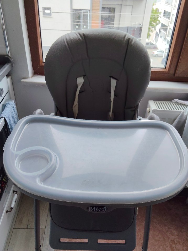 Gri Bebek Mama Sandalyesi - Görsel 2