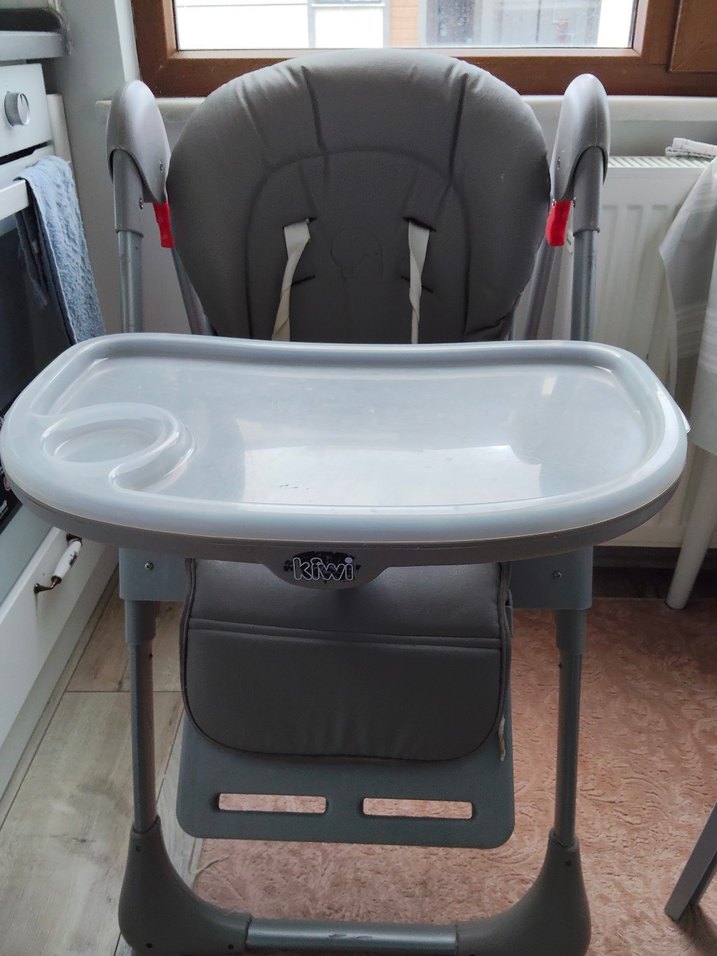 Gri Bebek Mama Sandalyesi - Görsel 3