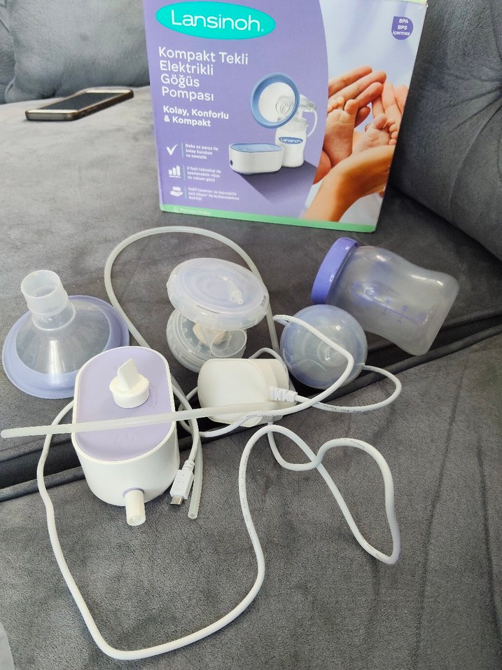 Lansinoh Kompakt Tekli Elektrikli Göğüs Pompası - Görsel 2