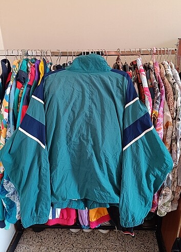 l Beden turkuaz Renk Oversize Vintage Ceket