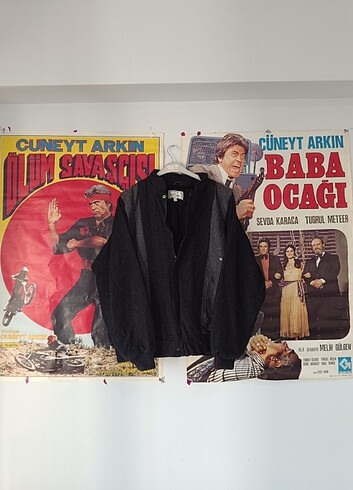 Vintage Oversize Bomber Ceket 
