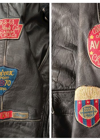 Avirex Bomber Pilot Model Deri Mont - Görsel 7