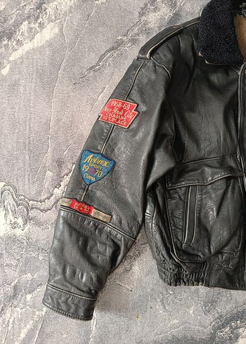 Avirex Bomber Pilot Model Deri Mont - Görsel 2