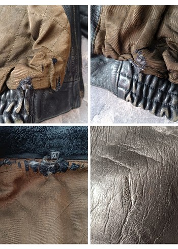 Avirex Bomber Pilot Model Deri Mont - Görsel 8