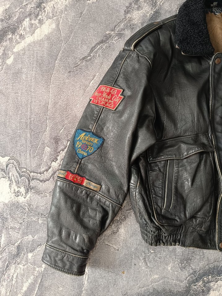 Avirex Bomber Pilot Model Deri Mont - Görsel 2