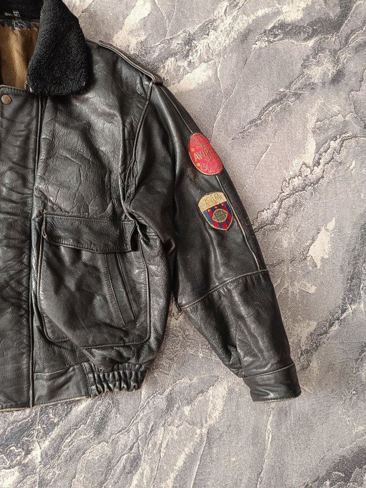 Avirex Bomber Pilot Model Deri Mont - Görsel 4