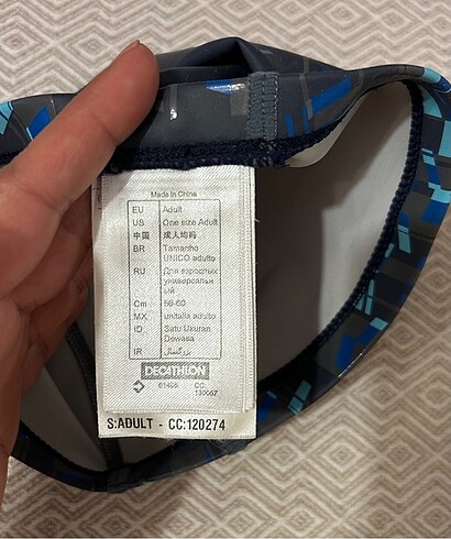 diğer Beden Nabalji kaplamalı yüzücü bonesi