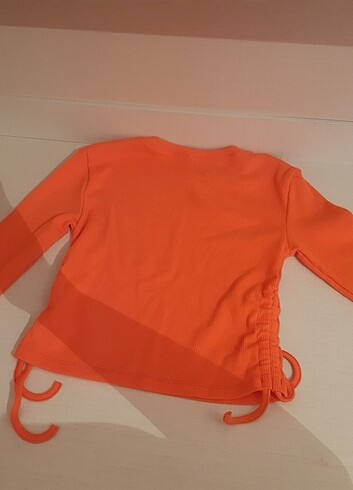 Koton turuncu crop
