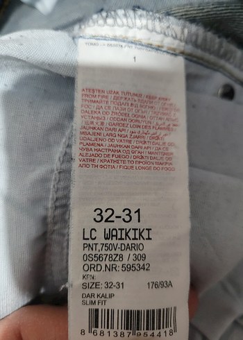 LCW ERKEK JEAN PANTOLON(SLIM FIT) - Görsel 7