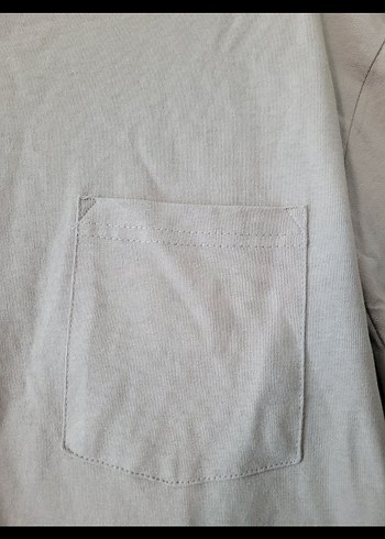 m Beden MAVİ JEANS GRİ ERKEK T-SHIRT