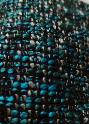 Gri Mavi Yün Örgü Midi Elbise. Özel dikim kışlık elbise - Görsel 2