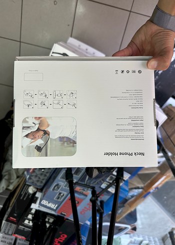 Siyah Boyun Telefon Tutucu - Görsel 2