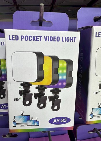 Telefon selfie LED Video Işığı Telefon Tutucu - Görsel 2