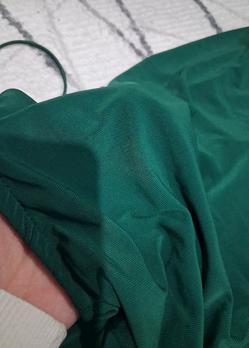 Ambar Yeşil Mini Elbise - Görsel 3