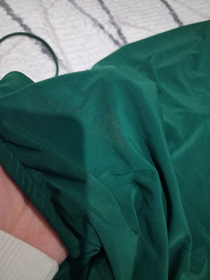 Ambar Yeşil Mini Elbise - Görsel 3