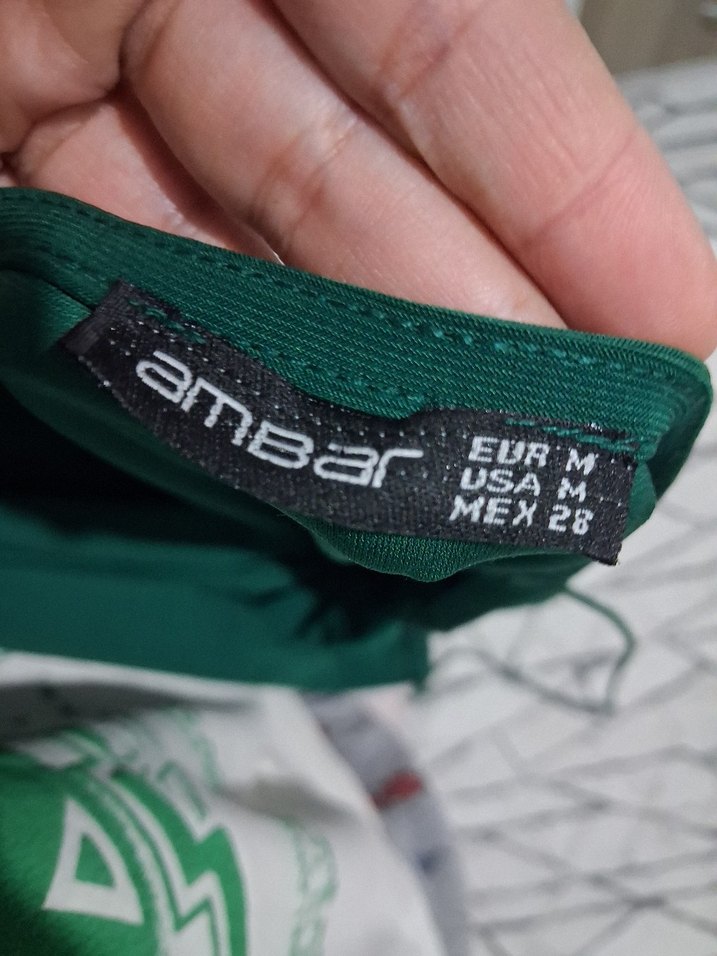 Ambar Yeşil Mini Elbise - Görsel 4
