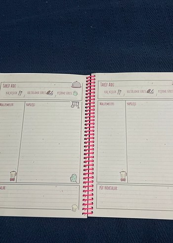 Pastel Pembe Tarif Defteri - Görsel 3