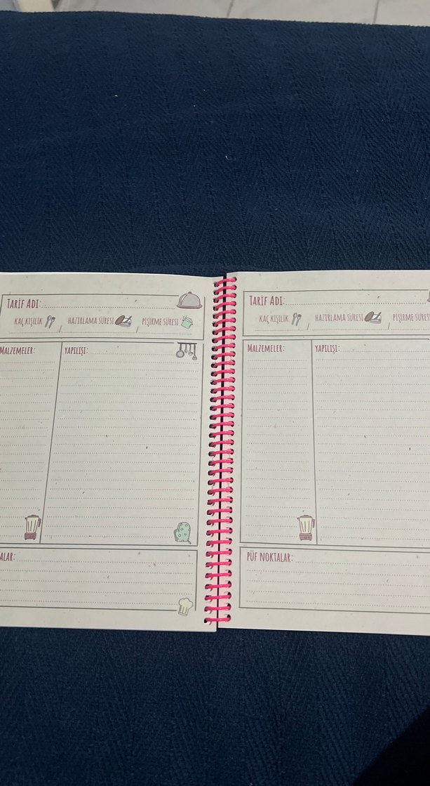 Pastel Pembe Tarif Defteri - Görsel 3