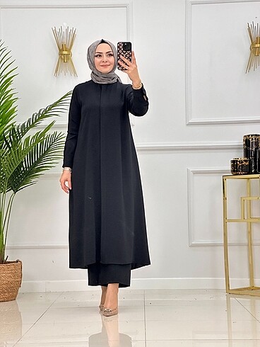 38 Beden siyah Renk Tunik takım