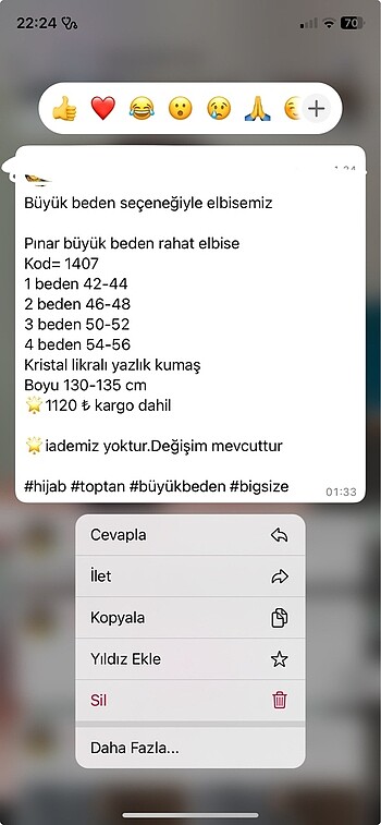 42 Beden siyah Renk Elbise