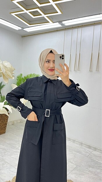 36 Beden yeşil Renk Trençkot