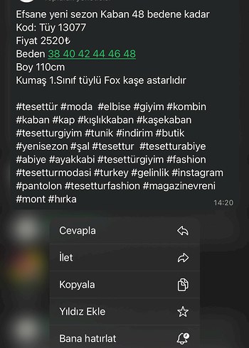 38 Beden Kaban