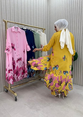 38 Beden çeşitli Renk Tunik takım