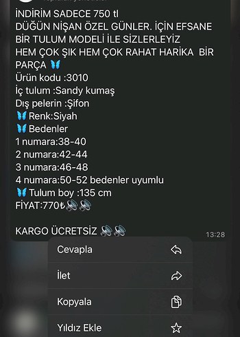 38 Beden Tulum