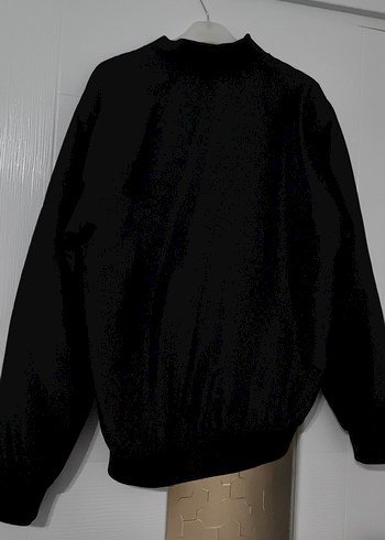 s Beden siyah Renk Siyah fermuarli unisex oversize bomber Ceket