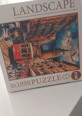 1000 Parça Çok Renkli Manzara Puzzle