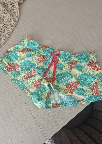 Renkli Bohem Desenli Mini deniz Şortu