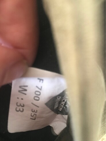 33 Beden haki Renk Kot pantolon