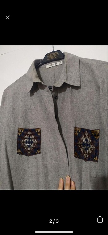 Gri gömlek - Görsel 2
