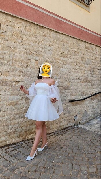 s Beden beyaz Renk Nikah Elbisesi ve After Elbisesi
