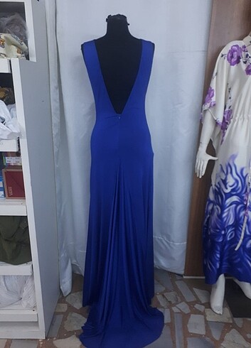 Mavi abiye elbise